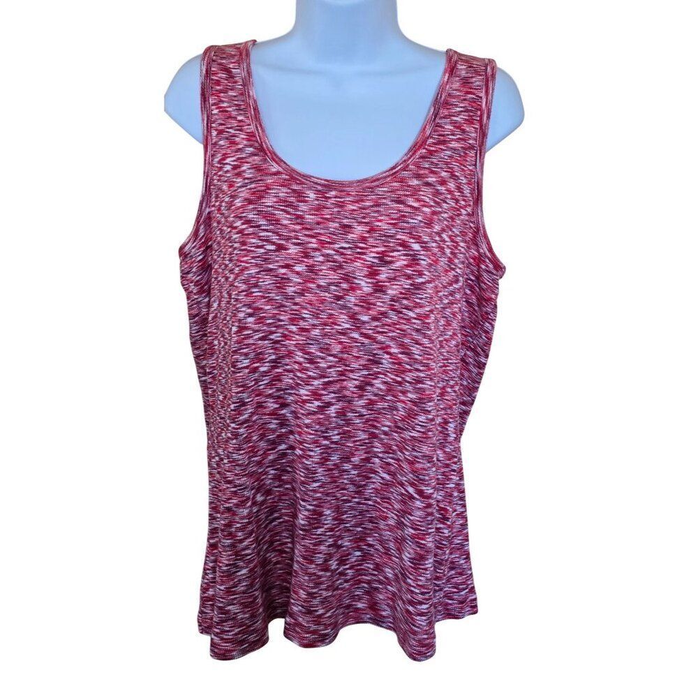 Vintage old navy Red & White Sleeveless Tank Top Ribbed Knit